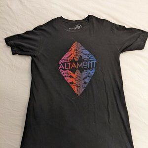 Altamont Skateboard Mens T-Shirt L Black Graphic Short Sleeve Crew Neck Tee